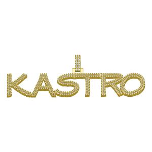 Name Plate Prong Setting Pendant