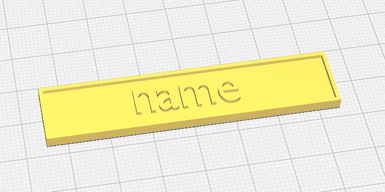 Name or nickname badge