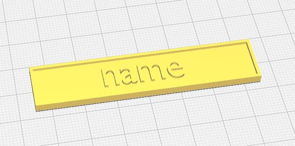 Name or nickname badge