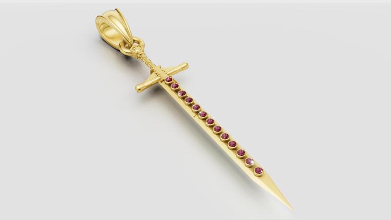 Sword Pendant 3D printable model