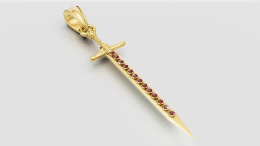 Sword Pendant 3D printable model