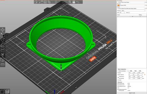 120mm Fan to 150mm Ducting Mount