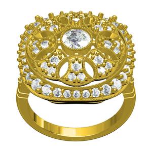 Art Deco Filigree Diamond Ring