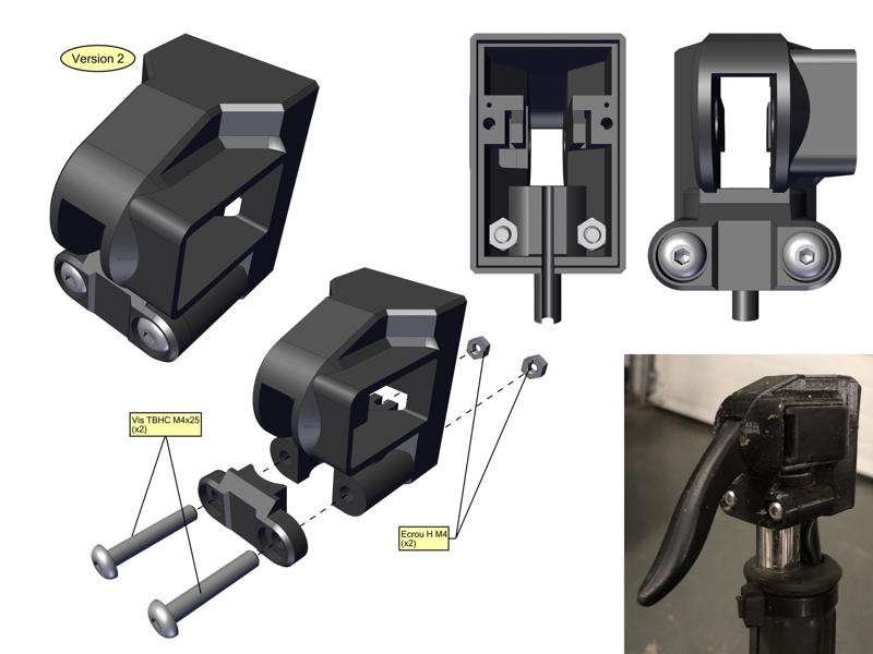 Accelerator trigger - V2 - Brush Cutter HOMELITE BCH32-C