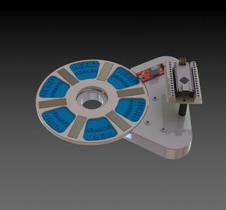 Magnet wheel test center for hall-sensor
