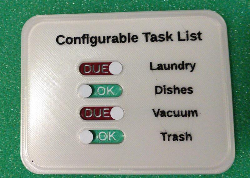 Configurable Household Task Planner