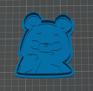 Genshin Impact Bear cookie cutter