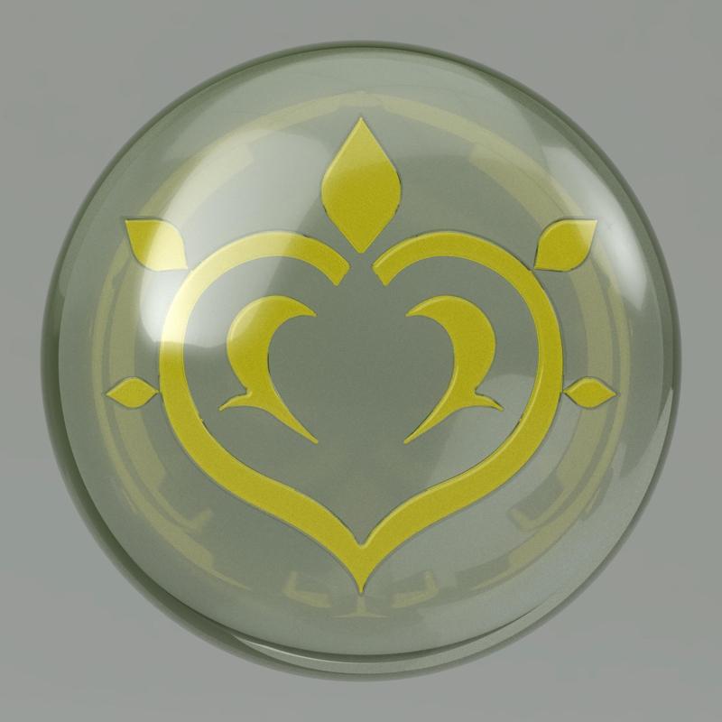 Genshin Impact spherical Dendro Vision gem ONLY. Video game, props, cosplay