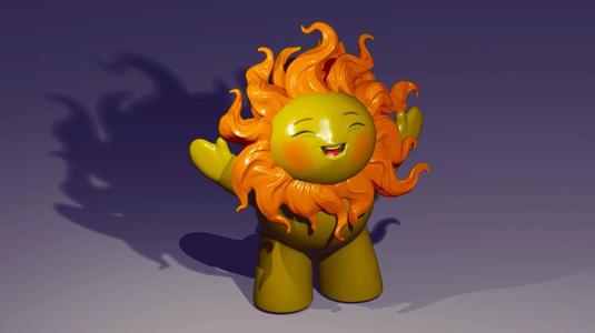 Cute Sun baby_chibi chubby_kawaii_figurine