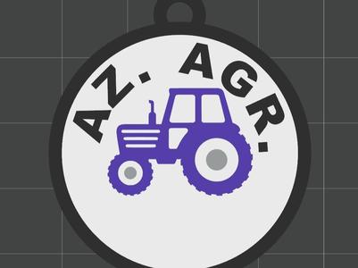 Farm keychain - tractor