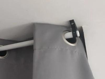 Curtain rod ceiling mount