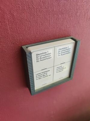 Holder for Tuja 4-gang Wall Button ESW-0ZAA-EU