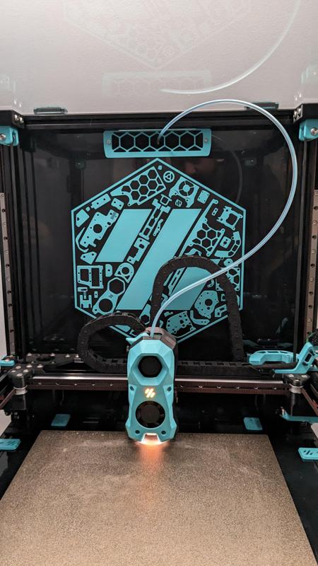 Voron parts logo with background