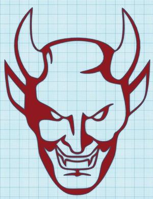 HORNED DEVIL - WALL ART