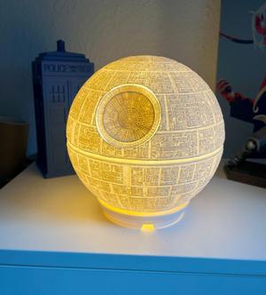Death Star Lamp - Ikea Fado 17cm