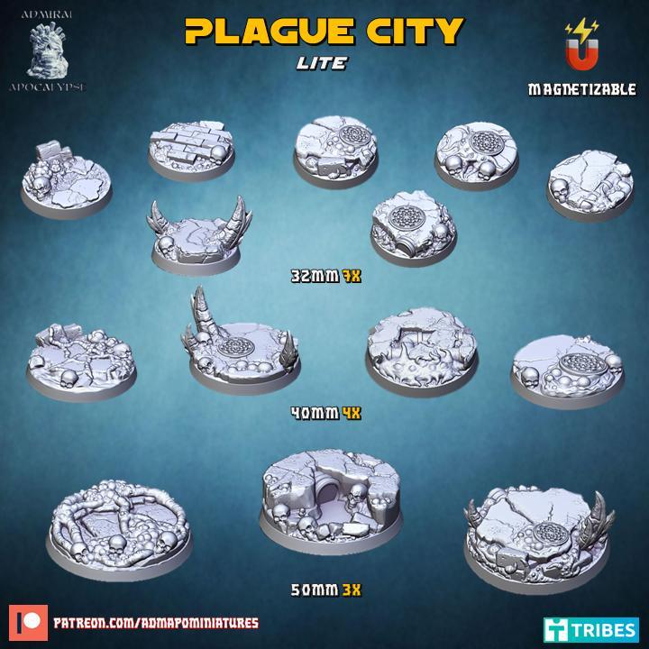 Plague City Bases Lite (Pre-supported)