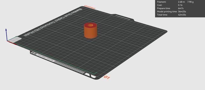 A simple replacement stand feet for Bambu Lab P1P