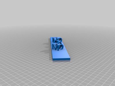 DUAL NAME PLATE - MOM & DAD STL FILE