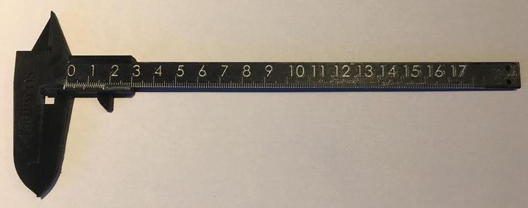 Vernier Caliper - simple, easy, 2 parts.