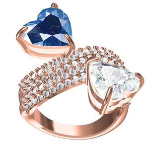 Dual Heart Engagement Ring