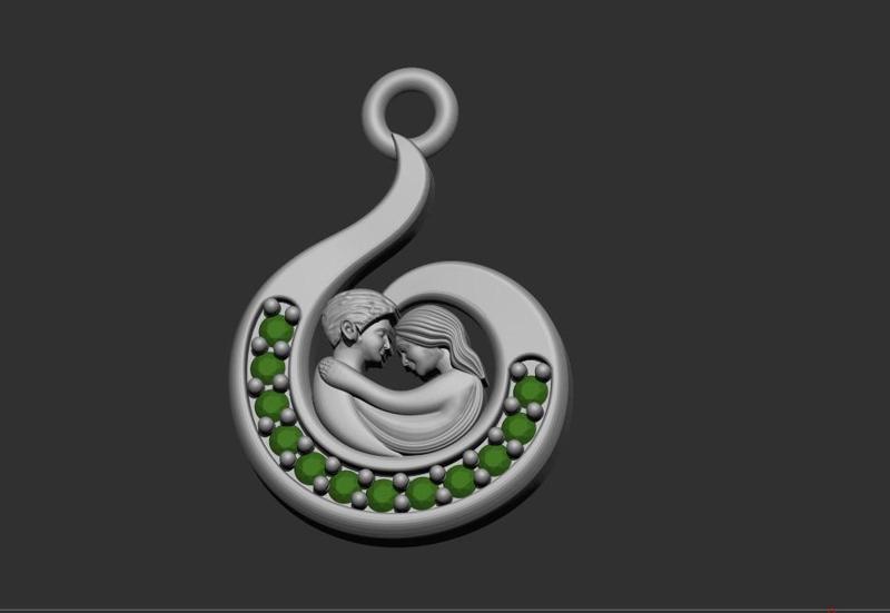 Couple pendant