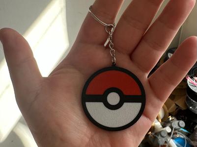 Pokeball keychain