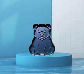 Polar Bear Cute Cookie Cutter Stamp