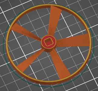 Heavy Propeller with square shaft hole
