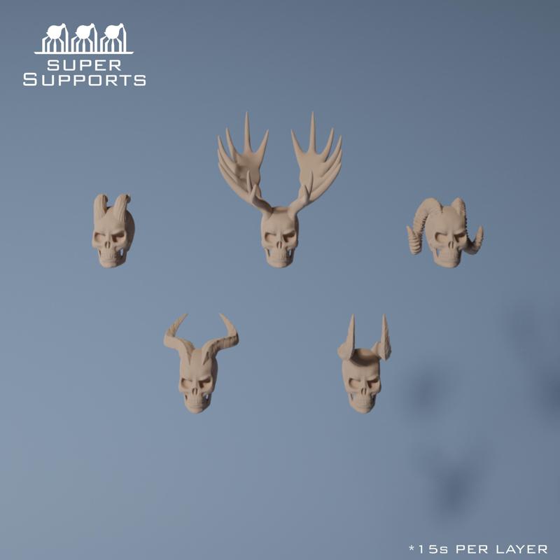 Skull with horns group 3