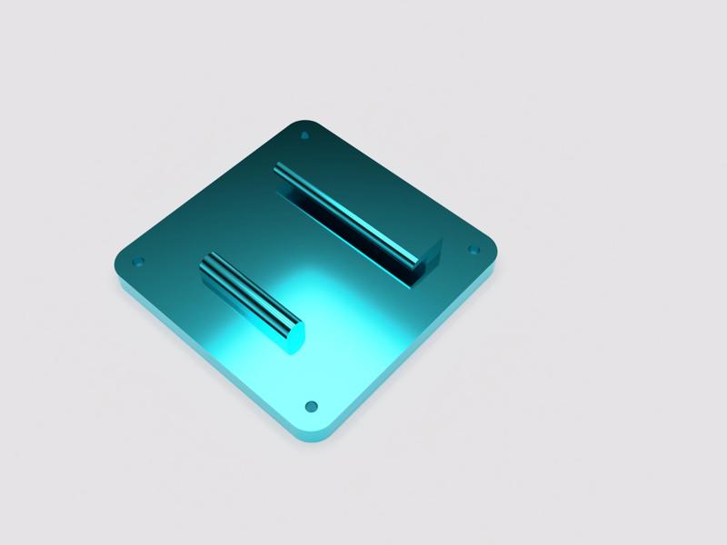 VESA 100 bracket for rail mounting