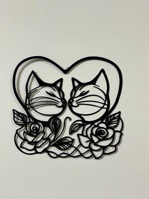 Wall Art - Rose Lover Cats