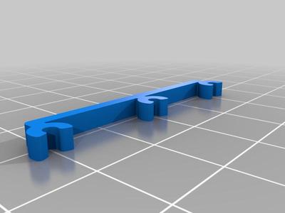 Crochet de liaison des sorties de ventilation 4 et 5 sorties