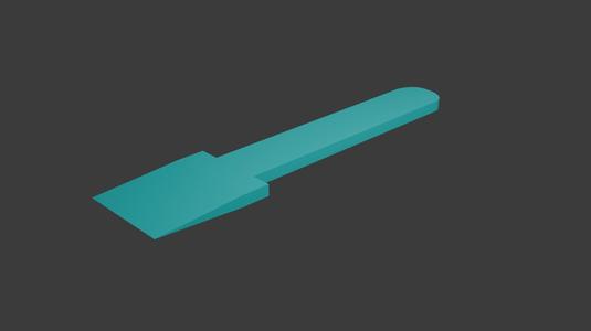 simple 3d printed scraper