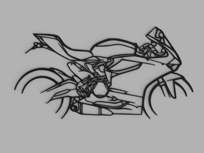 Moto Silhouette Wall Art