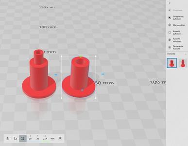 Filament Hole for Lack Table Enclosure with compartment for sponge