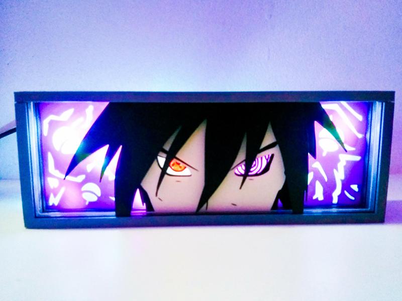 SHADOW BOX SASUKE LAMP PAPER CUT - LUMINÁRIA SASUKE