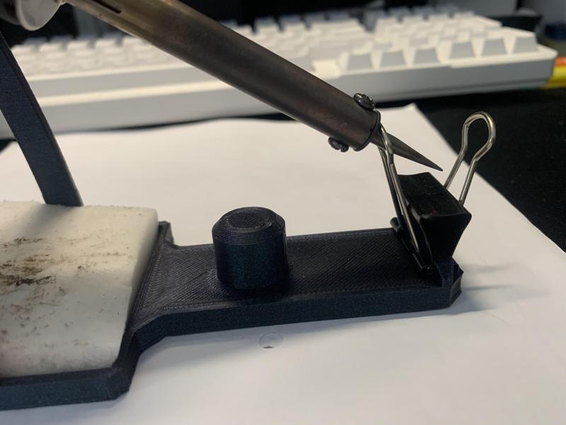 electric iron stand