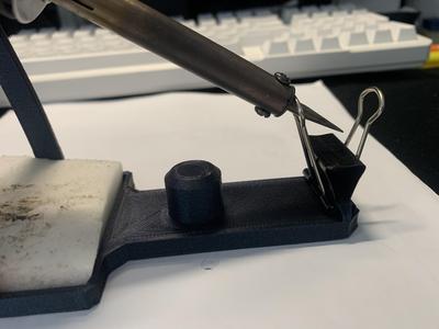 electric iron stand