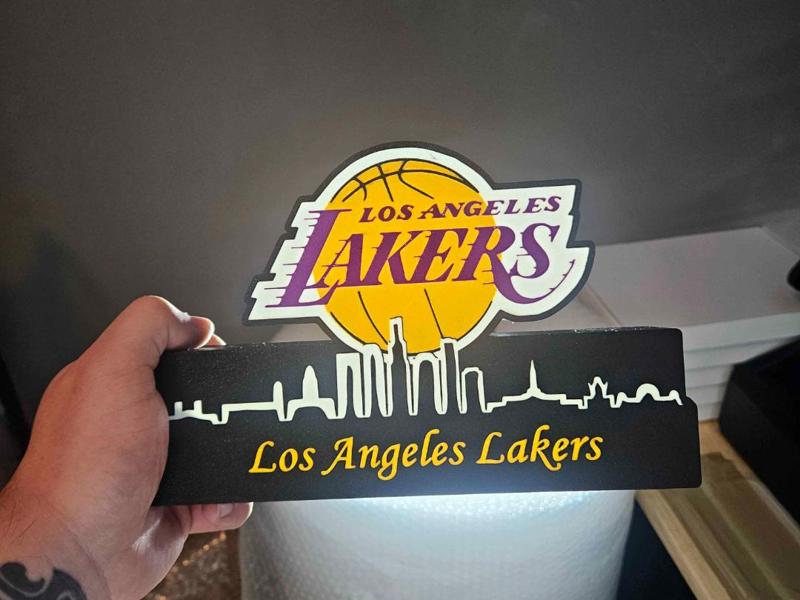 NBA Lightbox LA Lakers with skyline Display! 