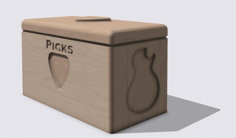 Guitar Pick Storage Box