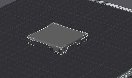 Bambu X1C/P1P Poop Cover Flat (No Logo)