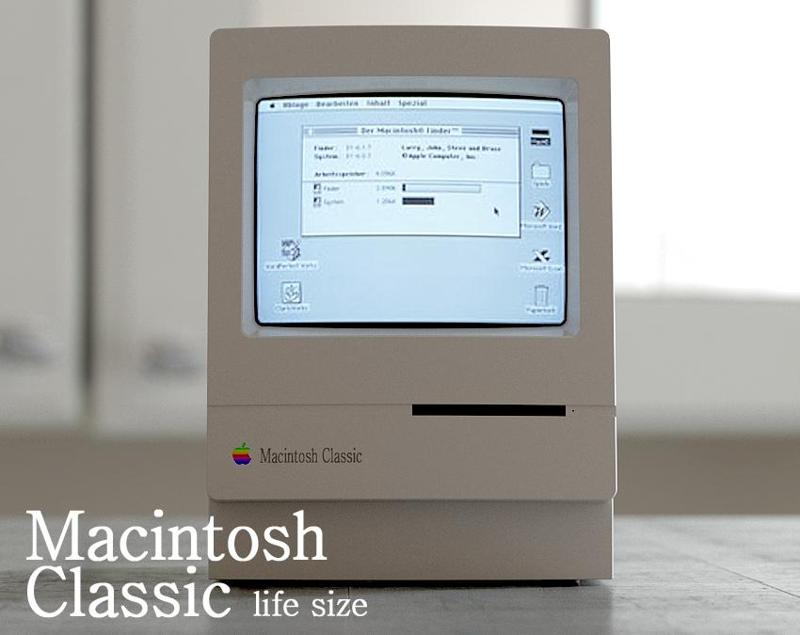 macintosh classic housing (life size)