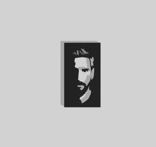 Messi Face Decoration - 2D Art
