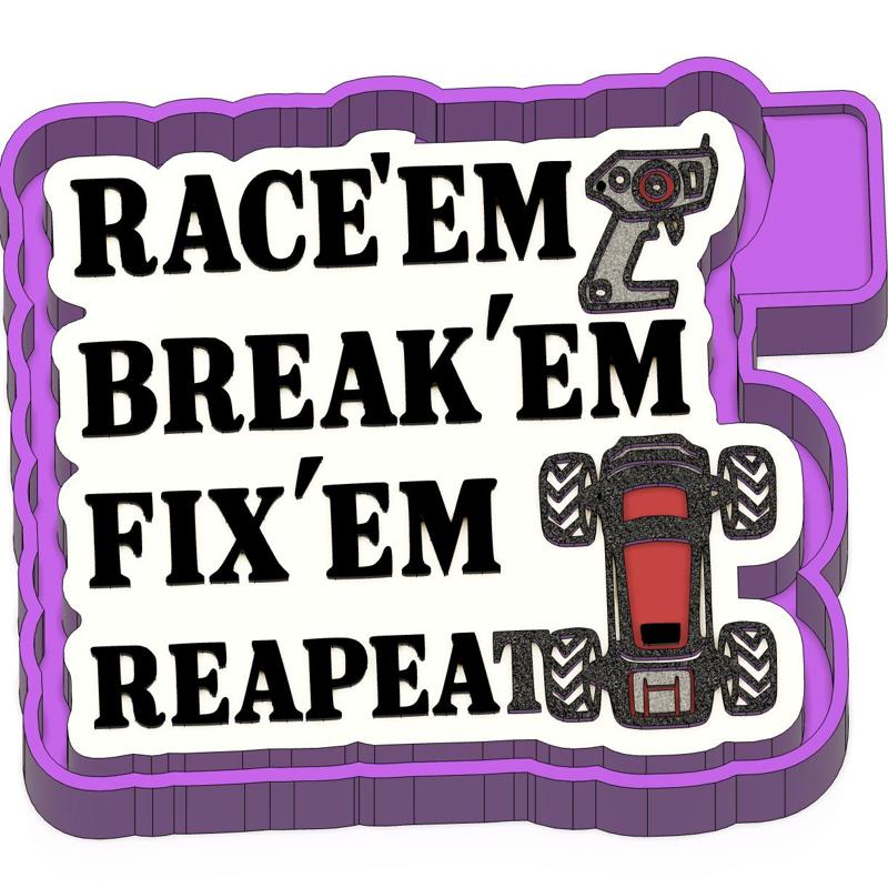RC Cars Reapeat Race Break Fix Freshie STL Mold Housing