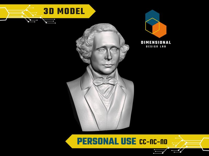 Lewis Carrol - High-Quality STL File for 3D Printing (PERSONAL USE)