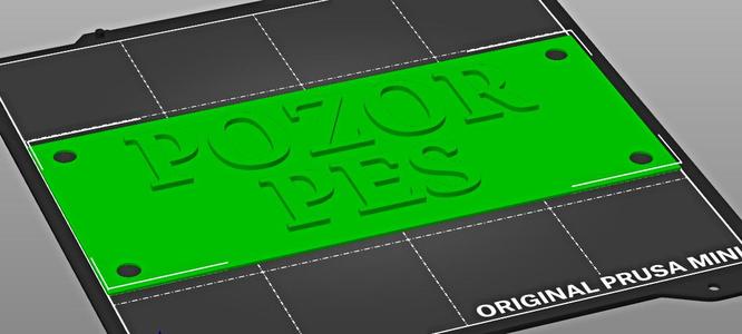 Cedule "POZOR PES"