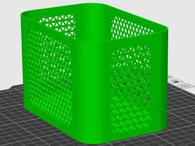 Basket 100x150x100 with cutouts