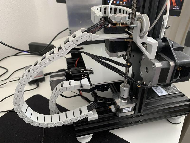 Stock Ender 3 Chain Links - cable management