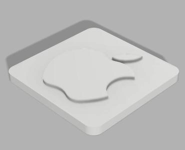 Simple cuadrado con logotipo de Apple