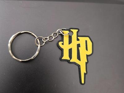 Harry Potter Logo Minimalist Art Keychain